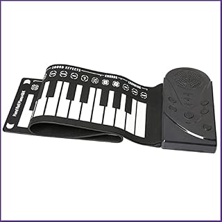 QWEQWE 49 clés à la Main Piano Roll Organ Portable Clavier Pliant Souple et Flexible avec Haut-Parleur (Color : Silver) - Les Beatles, Paul McCartney, John Lennon, RIngo Starr, George Harrison
