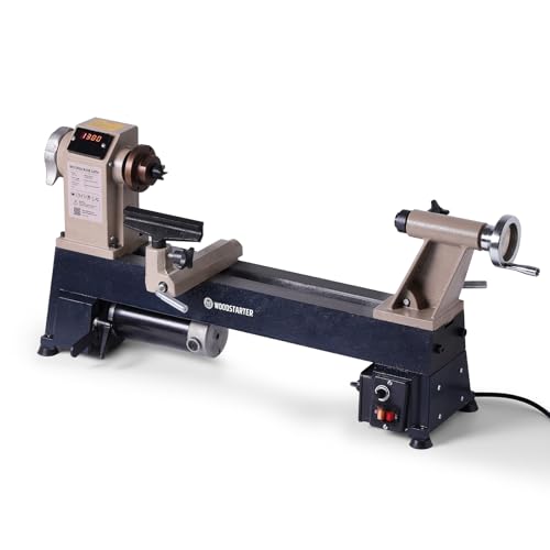 Comparison: Home Depot Lathe 8 WOODSTARTER 12" x 18" Wood Turning Lathe, 1 HP Benchtop Woodworking Lathe with Variable Speed 650-3800 RPM, Dual-Function Design with Extension Ports for Belt Sander or Grinding Wheel or Rotary Kit