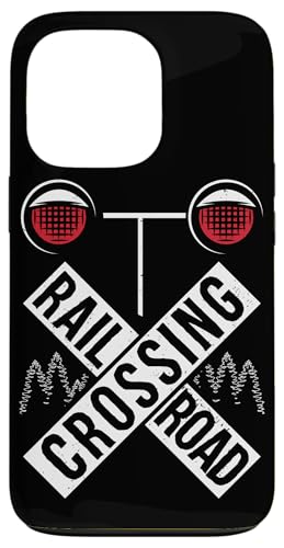 Funny Railway Railroad Crossing Locomotive Graphic Train Fan Case for iPhone 13 Pro