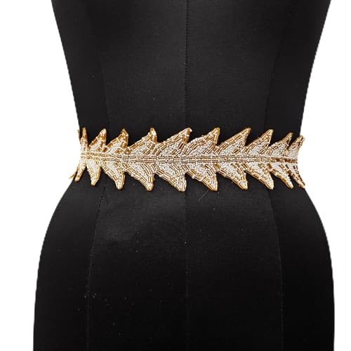 69 limbda pan belt for women, Gold