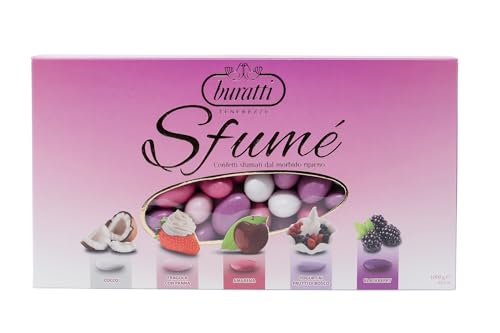 Buratti Confetti con Mandorle Tostate Ricoperte di Cioccolato, Bianco ai Molteplici Gusti, Tenerezze Sfumè Rosa - 1000 g - 3