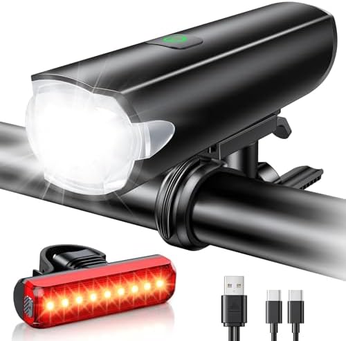 2026 New 1200LM Wide Angle Bike Lights for Night Riding, 3+5 Mode...