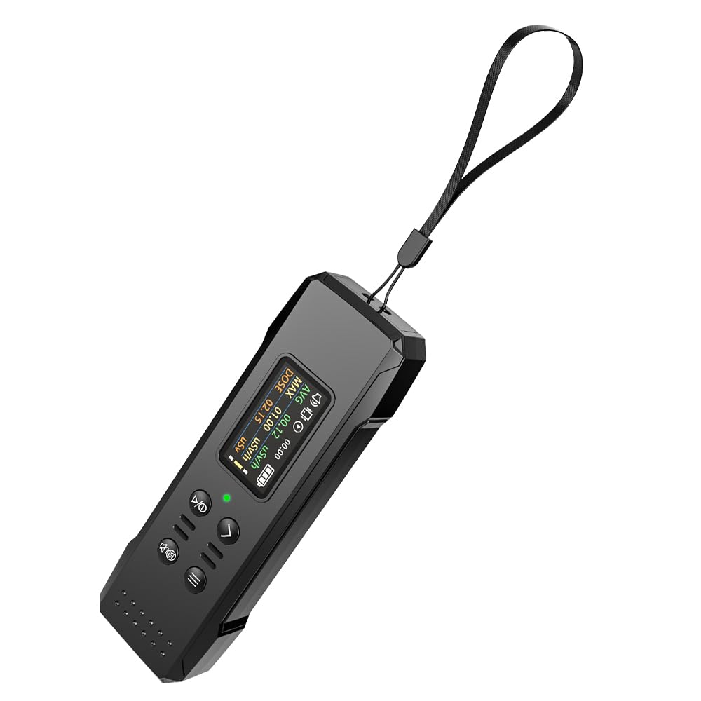 Contatore Geiger Professionale Bekasa - Rilevatore Radiazioni Beta Gamma X, Schermo TFT, Ricaricabile, Portatile