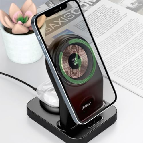 Carregador sem Fio 3 em 1! Compatível com Apple iPhone/iWatch/AirPods, iPhone 15 14,13,12,11 (Pro, P
