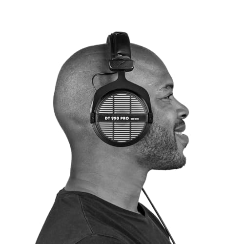 Image of beyerdynamic DT 990 PRO Over Ear Wired Studio Headphones (Black)
