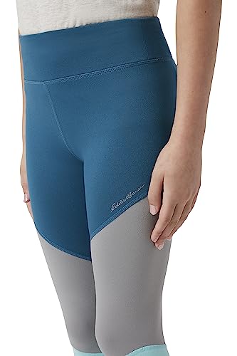 Eddie Bauer Girls' Active Leggings - Performance Stretch Activewear Yoga Pants For Girls (5-16), Size 5-6, Moroccan Blue #TOP1