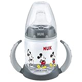 Libre de BPAs. Mickey Mouse para Aprender Botella de Nuk sin Bpa Edad 6-18m (Negro)
