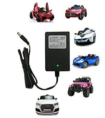 pooja enterprise 12v charger for kids ride on toys, 12 volt battery charger for mercedes benz bwm audi maserati children powered ride on car battery power adapter-Black