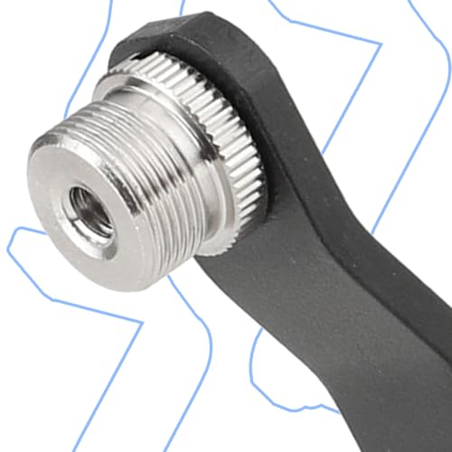Adaptateur micro coudé 5/8 vers 1/4 pour orienter un micro au mur ou table - 4