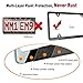 Aootf Trailer License Plate Holder Bracket- Truck/RVs/Boats/Jet Ski Rubber Car Tag Holder and Carbon Fiber Frame with Black Screw Caps