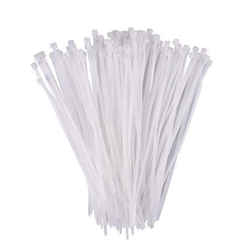 Merriway BH06799 - Fascette stringicavo 250 x 7,6 mm, colore: Bianco