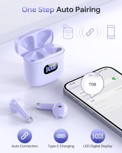Image of KTGEE Wireless Earbuds Bluetooth 5.3 Ear Buds Headphones, 40Hrs Playback