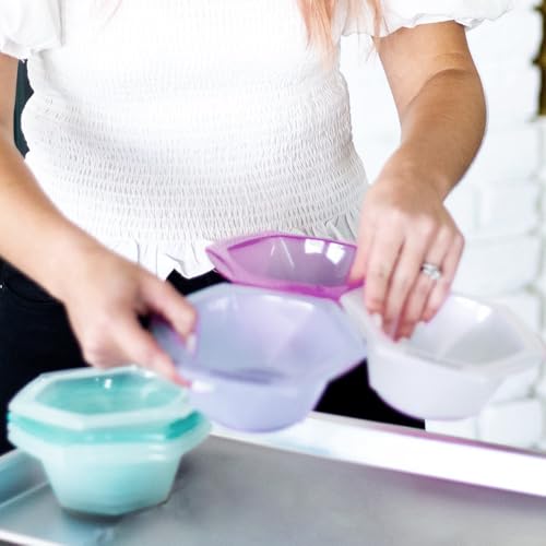 STYLANCE Conjunto de tigelas multicoloridas e coloridas, tigelas de mistura de cor de cabelo, alveja