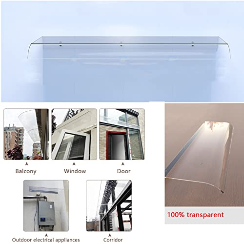 Auvent en polycarbonate imperméable et résistant aux UV