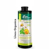 Línea Orgánica- Pflanzliches Haarshampoo. Wurzelstärkung und Haarschutz. Brennessel, Ringelblume, Minze, Kamile, Hoppen. Geruchsneutral, 570 ml.