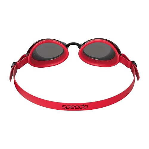 Speedo Unisex-Adult Jet 2.0 Swimming Goggles, Fed Red/Black/Smoke - Image 3