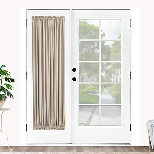 Rose Home Fashion Elegance Blackout Sidelight Panel Curtains 25W by 72L Inches-Side Lights