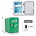 Coca-Cola Sprite 4L Cooler/Warmer w/ 12V DC and 110V AC Cords, 6 Can Portable Mini Fridge, Personal Travel Refrigerator for Snacks Lunch Drinks Cosmetics, Desk Home Office Dorm, Green