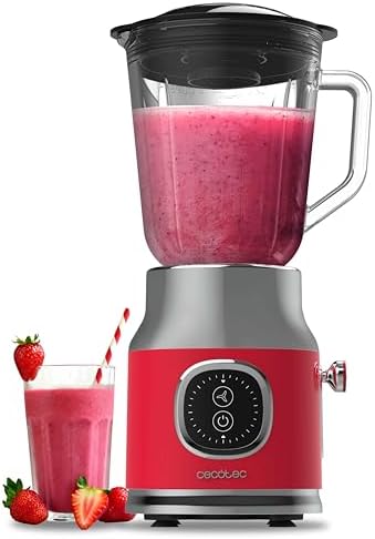 Frullatore Da Tavolo Cecotec RetroTwist 800W - Brocca Vetro 1L, Lama Titanio, Design Vintage Blu - Foto 8