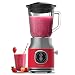 Cecotec Blender Mixeur RetroTwist Red. Puissance Maximale 800 W, Bol en Verre d’une Capacité de 1 L, 4 Lames avec Revêtement en Titane Noir, Moteur 100% en Cuivre