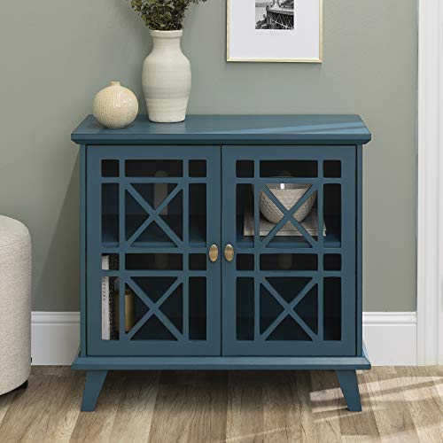 image for Walker Edison Wood Kitchen Accent Buffet Sideboard Entryway Serving St
