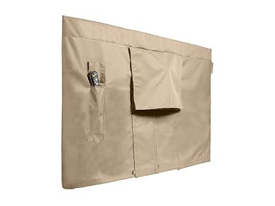 Covermates Outdoor Full TV Cover - Various Sizes, Light Weight Material, Weatherproof, Dustproof, Remote Pocket, Outdoor TV Covers, 50-54 Inch Screen Size, Classic Tan