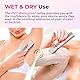 Bikini Trimmer für Frauen Schamhaare 2 in 1 Eletctric Rasierer für Frauen Wiederaufladbarer Eletctric Rasierer - IPX7 Wasserdicht Bikini Trimmer für Achselbein Arm Körper Gesicht (Roségold)