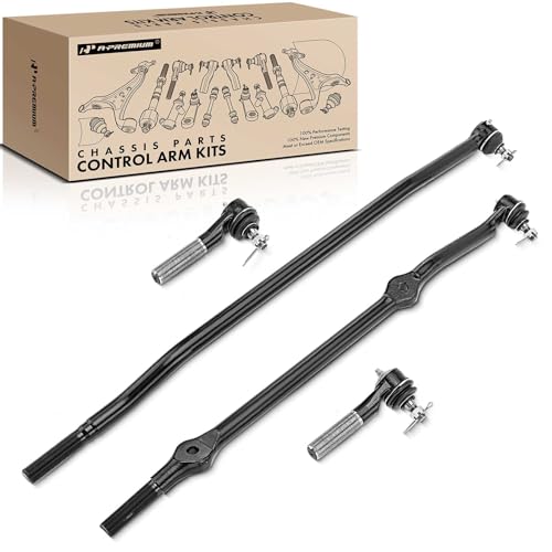 A-Premium Set of 4, Front Inner or At Connecting & Outer or At Piman Arm Tie Rod End Kit, Compatible with Jeep Grand Cherokee 1993-1998, Grand Wagoneer 1993 by A-premium - Used condition - CA$75.43