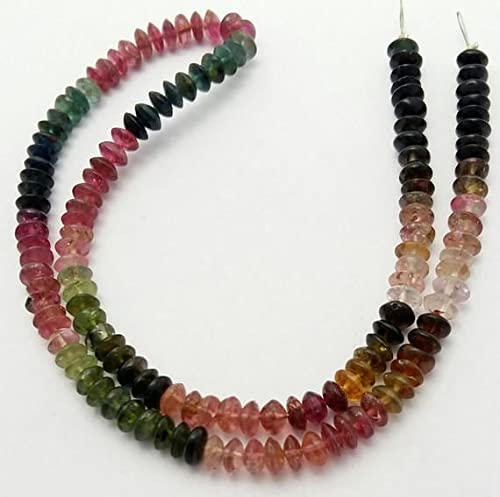 Multi TOURMALINE smooth beads 5mm pour création de bijoux uniques - 2