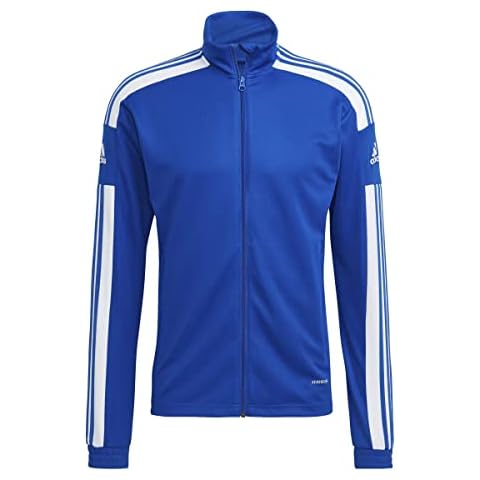 Chaqueta adidas SQ21 TR JKT para hombre, azul/ blanco, L Cover