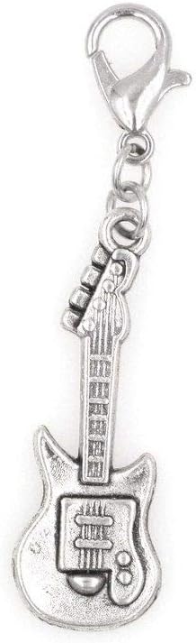Guitar Clip on Charm Perfect for Necklaces and Bracelets 98Ae