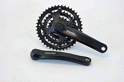 SR Suntour ATB Crank Set Triple 42T 34T 24T 175mm Black