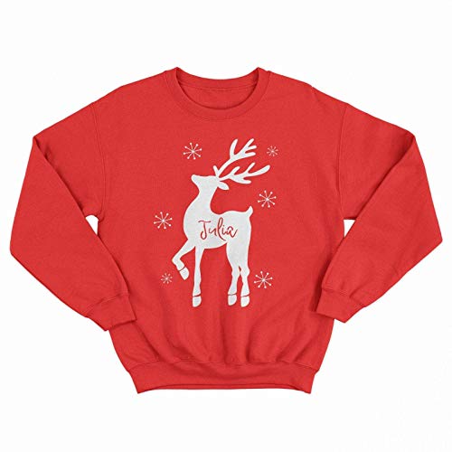 Matching Family Christmas Jumper | Sweatshirts | Reindeer Matching Family Xmas Top | Matching Family Christmas Outfits | Festive Family Gift For Her Him