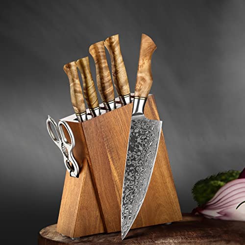 Set Cuchillos Cocina 7 Piezas Acero Inox Base