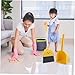 Zerodeko 1 Set Children's Broom and Dustpan Indoor Broom Sweeping Brush Small Broom Kids Play Dust Pan Kids Sweeping Broom Cleaning Playset Broom and Dustpan for Kids Toy Toddler Handheld