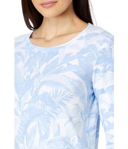 Tommy Bahama Camiseta feminina Ashby Isles Palma Toile, Azul surfe, G