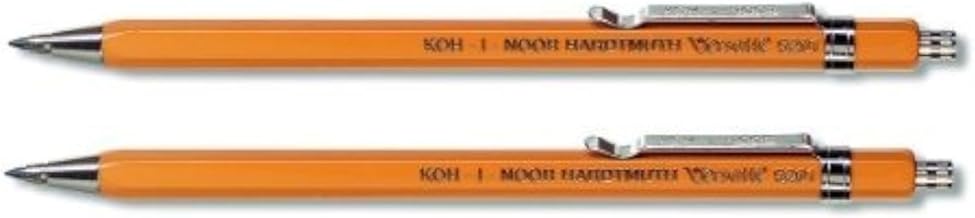 KOH-I-NOOR 2 Versatil All Metal Lead Holder 5201CN with Sharpener and Clip.