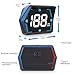 Dyno Racing GPS HUD Speedometer Heads-Up Digital Display Guage Speed,Compass,Overspeed Alarm with Rotary Suction Cup Holder USB Power