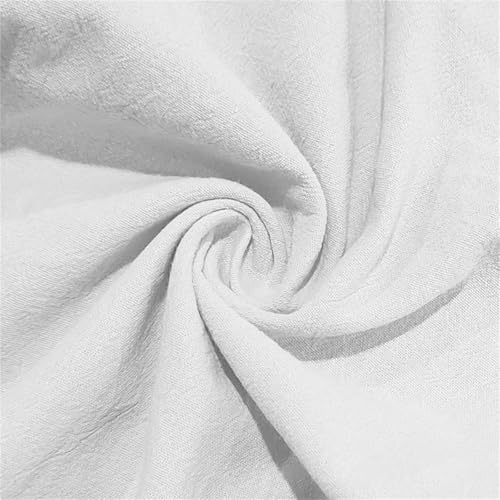 Thatrich Beach Pants for Men Cotton Linen Casual Pants Wide Leg Low Waist Summer Sweatpants Vacation Trousers with Pockets4