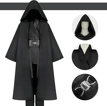Gothden Tunic Costume Hooded Robe Knight Fancy Full Set Halloween Cosplay Masquerade Party Costume