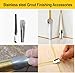 LABOFiC 7pcs Caulking Tool Kit, Caulk Finishing Tool, Stainless Steel Inner and Outer Corner Caulking Tools, Putty Knife Scraper, for Kitchen Bathroom Window