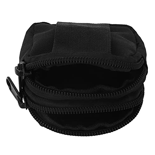 Dunlea Petite Pochette Extérieure, Mini Bourse Organisateur Équipement Armée Doux (Imperméable) Gadget Utilitaire en Nylon Couverture De Sac À Taille Extérieure (Noir) – vue 8