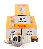 NGK BPM8Y V-Power Spark Plug 5574, Compatible with Select Echo and Shindaiwa Home and Garden Tools, Comer C51 Go-Karts (3 Pack)