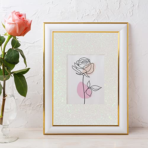 Veelike Iridescent Off-White Glitter Wallpaper Peel And Stick For Bedroom Walls 15.7''X118'' Sparkle White Glitter Contact Paper Self Adhesive Decorative Glitter Fabric Roll For Cabinets Shelf Liners #TOP6