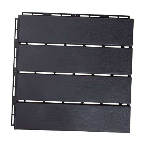 DIYEAH 5 Pièces Revêtement Sol Extérieur Composite Étanche Antidérapant pour Balcon et Piscine Emboîtable Résistante à Humidité pour Terrasse et Jardin