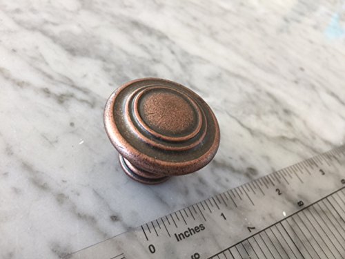 Sonoma Cabinet Kitchen Hardware Nantucket Knob Antique Copper With Fleur-De-Lis Backplate #TOP5