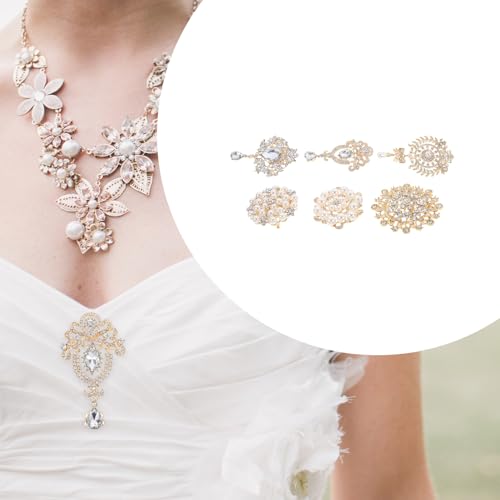 Broches mariage anti-glisse avec perles pour maintenir un châle ou fermer un pull - 6