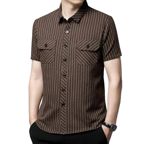 Chemise manches courtes coton et lin pour vacances et terrasses d'été
