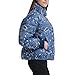 Levi's Women's Cinch Waist Puffer Jacket, Blue Bandana Print, Large