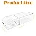 2 Pack Breast Milk Storage Bottles Solution Set Compatible with Medela for Fridge,Plastic Organizer Bin with Divider for Breast Milk Bags, Food Pouches, Or Baby Food Jars/Containers/Bottles
